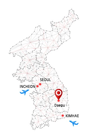 Daegu, Korea (Seoul, Incheon, Kimhae)